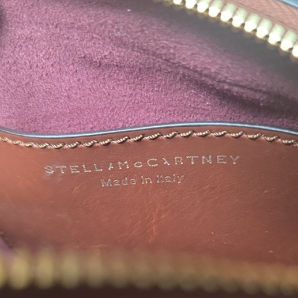 Stella McCartney Brown Braided-Handle Mini Dome Bag - Picture 3 of 14
